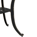 HKH Mesa de Jardim 53x53x53 Cm Alumínio Fundido Bronze - Marrom