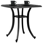 HKH Mesa de Jardim 53x53x53 Cm Alumínio Fundido - Preto