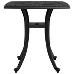 HKH Mesa de Jardim 53x53x53 Cm Alumínio Fundido - Preto