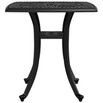 HKH Mesa de Jardim 53x53x53 Cm Alumínio Fundido - Preto