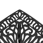 HKH Mesa de Jardim 53x53x53 Cm Alumínio Fundido - Preto