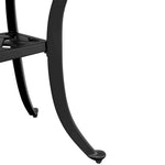 HKH Mesa de Jardim 53x53x53 Cm Alumínio Fundido - Preto