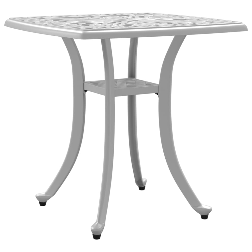 HKH Mesa de Jardim 53x53x53 Cm Alumínio Fundido - Branco