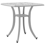 HKH Mesa de Jardim 53x53x53 Cm Alumínio Fundido - Branco