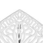 HKH Mesa de Jardim 53x53x53 Cm Alumínio Fundido - Branco