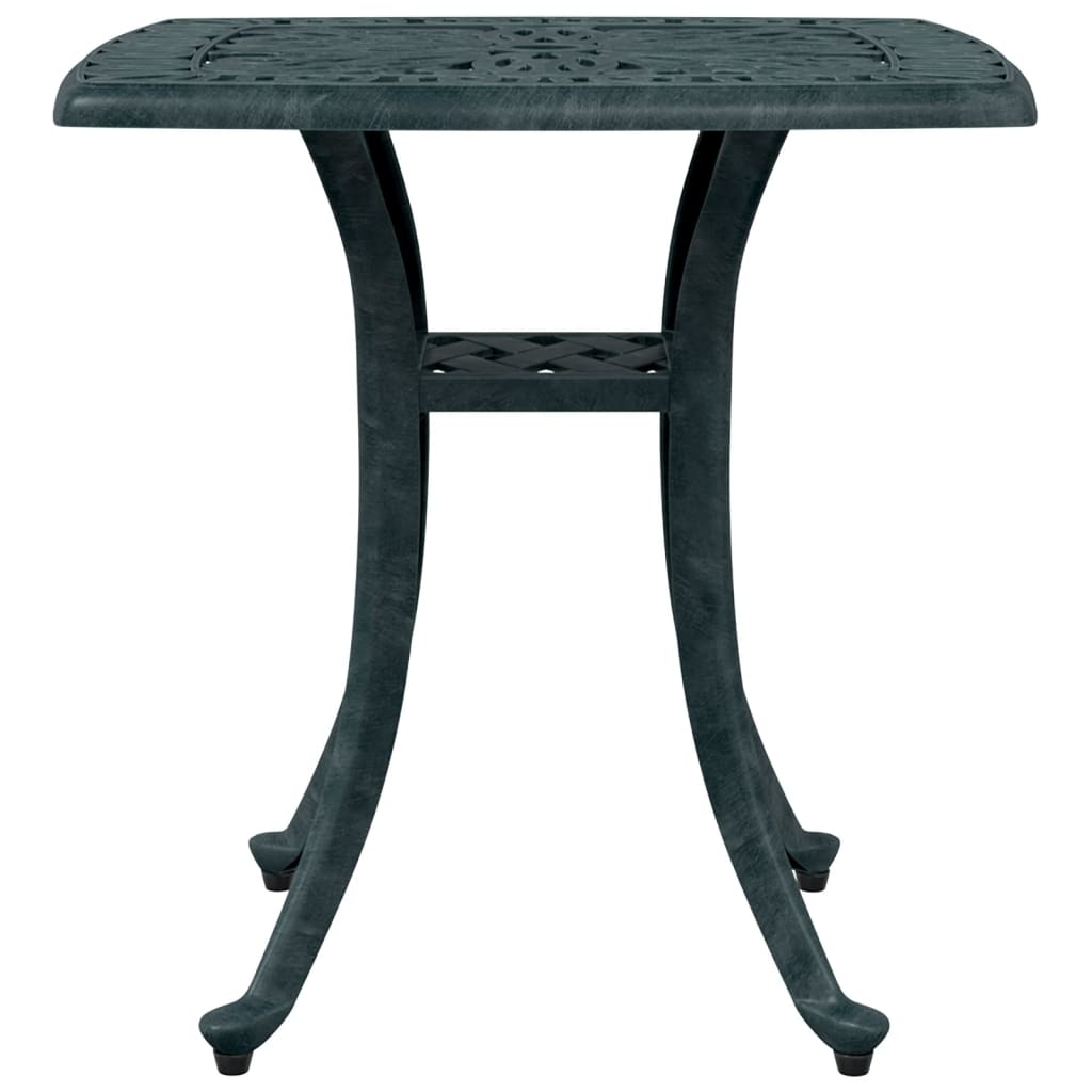 HKH Mesa de Jardim 53x53x53 Cm Alumínio Fundido - Verde