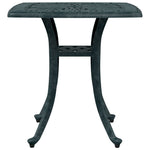 HKH Mesa de Jardim 53x53x53 Cm Alumínio Fundido - Verde