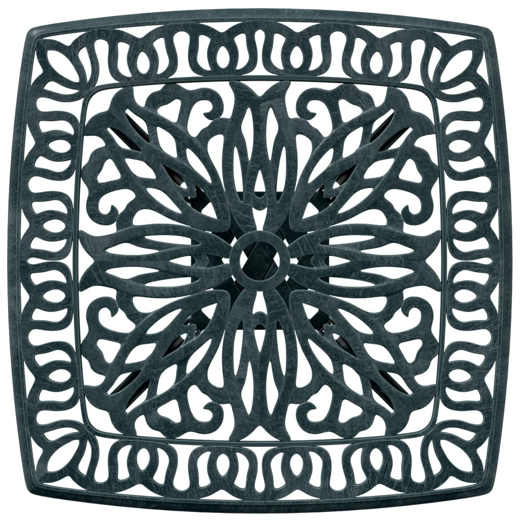 HKH Mesa de Jardim 53x53x53 Cm Alumínio Fundido - Verde