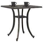 HKH Mesa de Jardim 53x53x53 Cm Alumínio Fundido Bronze - Marrom