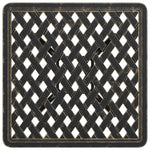 HKH Mesa de Jardim 53x53x53 Cm Alumínio Fundido Bronze - Marrom