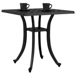 HKH Mesa de Jardim 53x53x53 Cm Alumínio Fundido - Preto