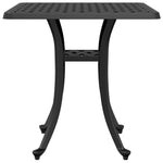 HKH Mesa de Jardim 53x53x53 Cm Alumínio Fundido - Preto