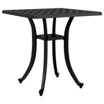 HKH Mesa de Jardim 53x53x53 Cm Alumínio Fundido - Preto