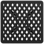 HKH Mesa de Jardim 53x53x53 Cm Alumínio Fundido - Preto