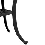 HKH Mesa de Jardim 53x53x53 Cm Alumínio Fundido - Preto