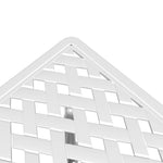 HKH Mesa de Jardim 53x53x53 Cm Alumínio Fundido - Branco
