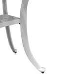HKH Mesa de Jardim 53x53x53 Cm Alumínio Fundido - Branco
