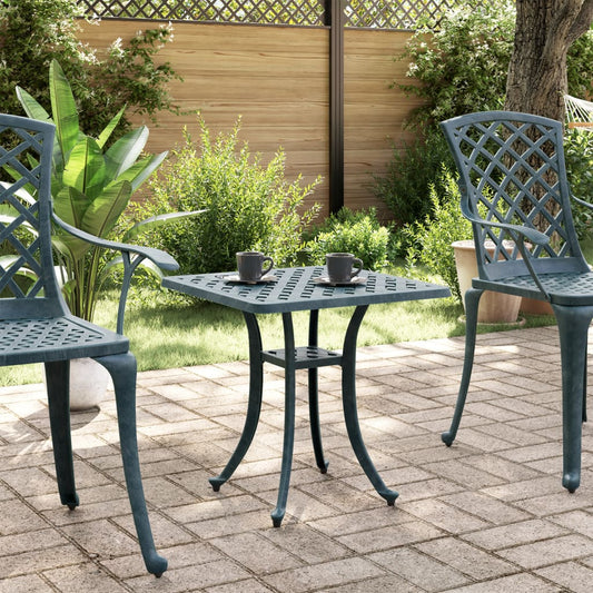 HKH Mesa de Jardim 53x53x53 Cm Alumínio Fundido - Verde