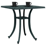 HKH Mesa de Jardim 53x53x53 Cm Alumínio Fundido - Verde