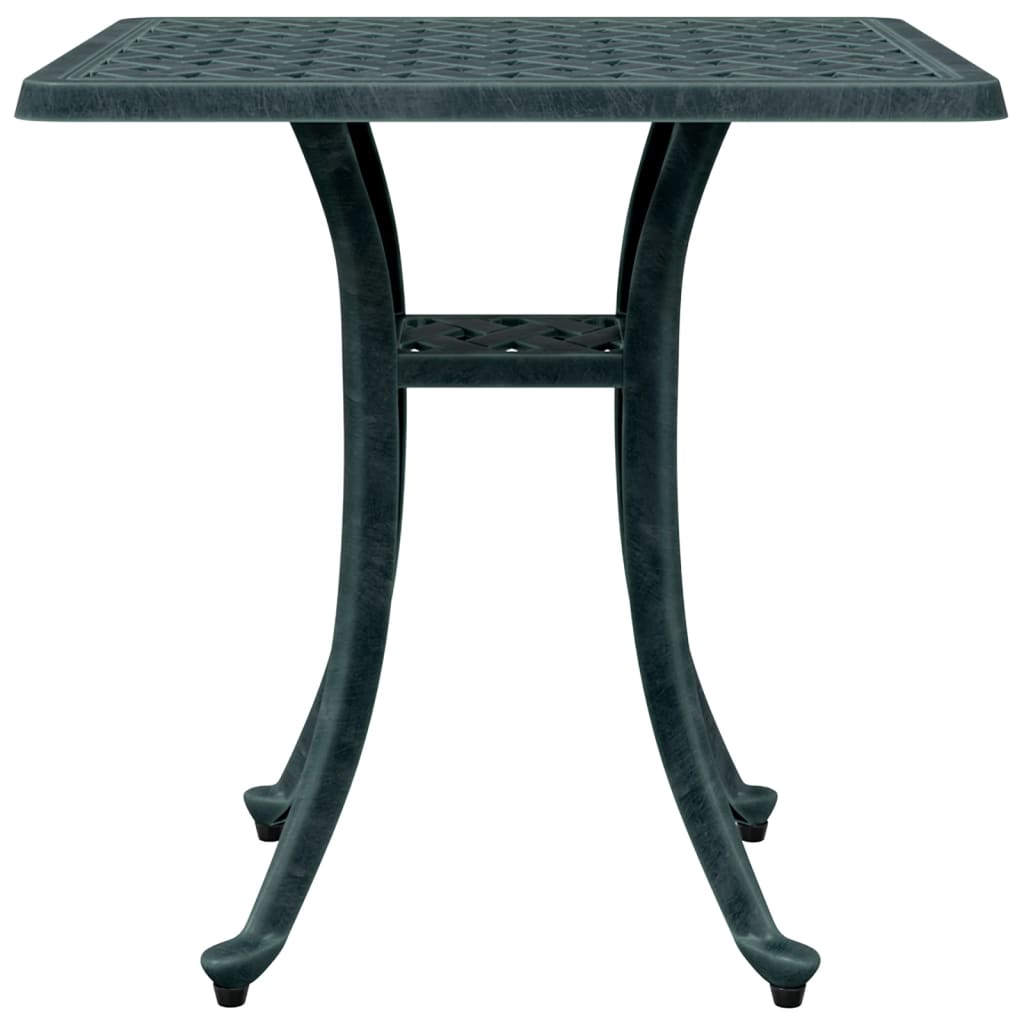 HKH Mesa de Jardim 53x53x53 Cm Alumínio Fundido - Verde