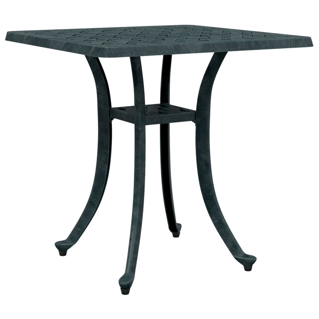 HKH Mesa de Jardim 53x53x53 Cm Alumínio Fundido - Verde