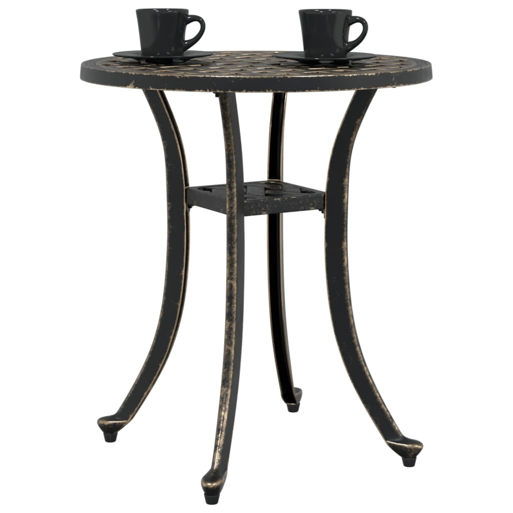 HKH Mesa de Jardim Ã˜48x53 Cm Alumínio Fundido Bronze - Marrom