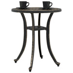 HKH Mesa de Jardim Ã˜48x53 Cm Alumínio Fundido Bronze - Marrom