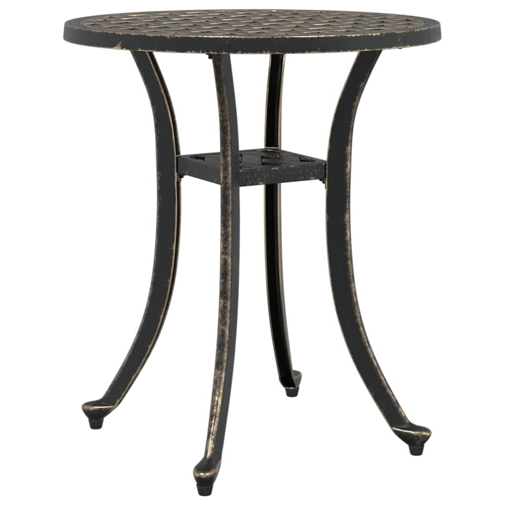 HKH Mesa de Jardim Ã˜48x53 Cm Alumínio Fundido Bronze - Marrom