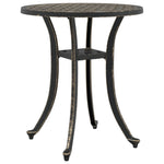 HKH Mesa de Jardim Ã˜48x53 Cm Alumínio Fundido Bronze - Marrom