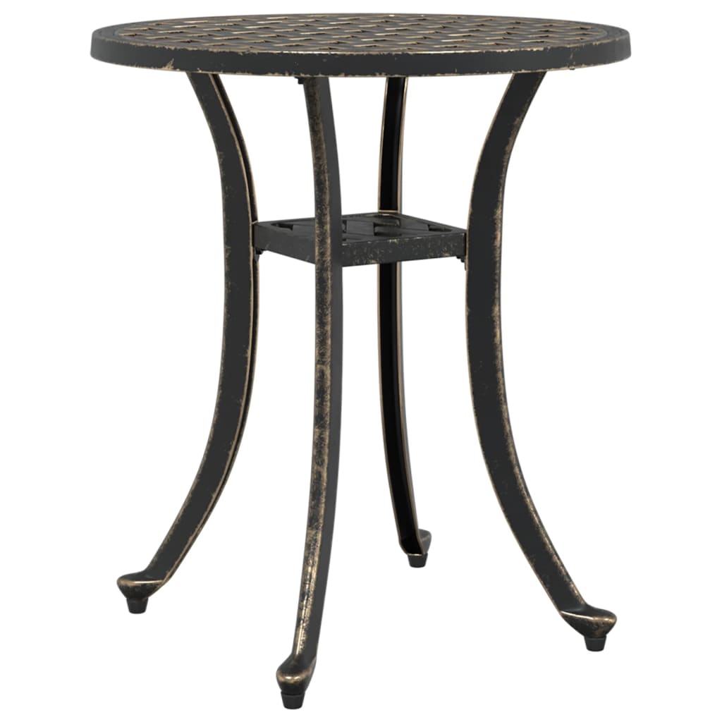 HKH Mesa de Jardim Ã˜48x53 Cm Alumínio Fundido Bronze - Marrom
