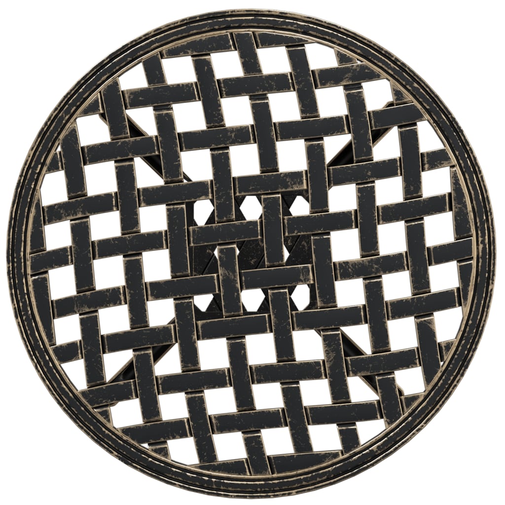 HKH Mesa de Jardim Ã˜48x53 Cm Alumínio Fundido Bronze - Marrom