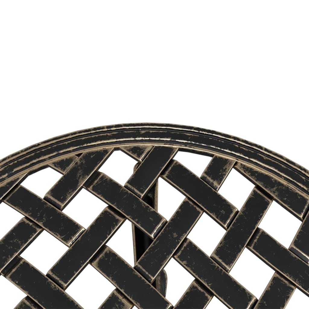 HKH Mesa de Jardim Ã˜48x53 Cm Alumínio Fundido Bronze - Marrom