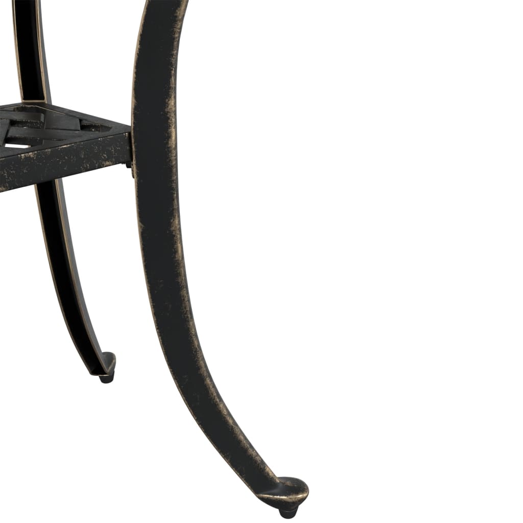 HKH Mesa de Jardim Ã˜48x53 Cm Alumínio Fundido Bronze - Marrom