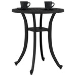 HKH Mesa de Jardim Ã˜48x53 Cm Alumínio Fundido - Preto