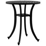HKH Mesa de Jardim Ã˜48x53 Cm Alumínio Fundido - Preto