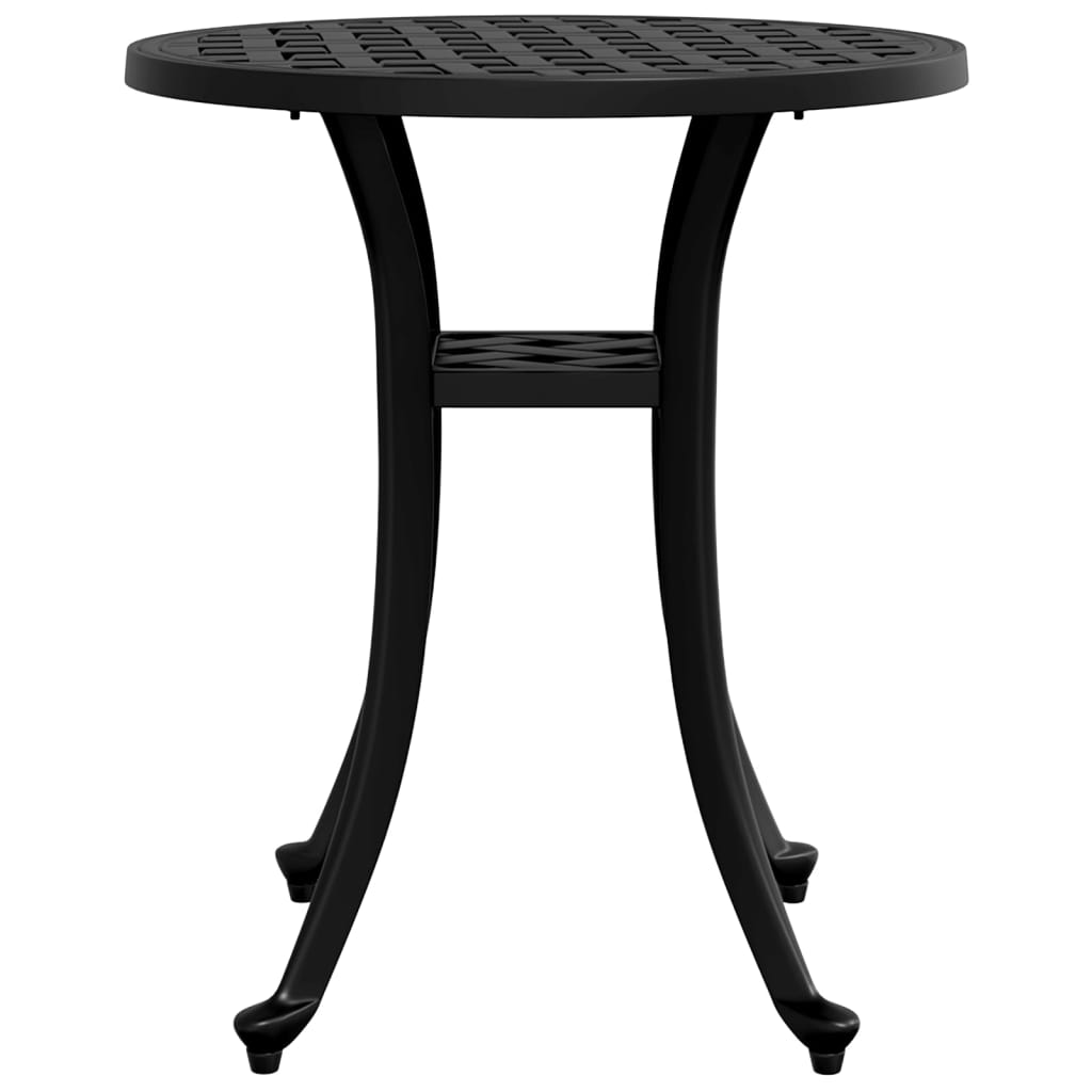 HKH Mesa de Jardim Ã˜48x53 Cm Alumínio Fundido - Preto