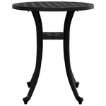 HKH Mesa de Jardim Ã˜48x53 Cm Alumínio Fundido - Preto