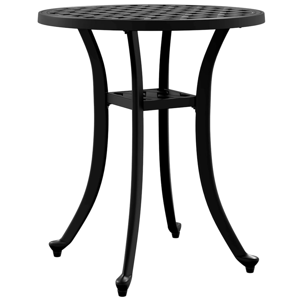 HKH Mesa de Jardim Ã˜48x53 Cm Alumínio Fundido - Preto