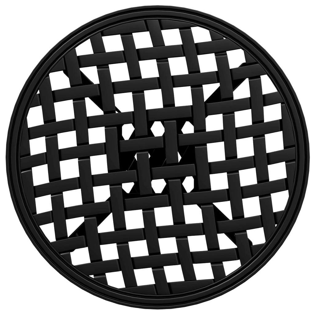 HKH Mesa de Jardim Ã˜48x53 Cm Alumínio Fundido - Preto