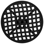 HKH Mesa de Jardim Ã˜48x53 Cm Alumínio Fundido - Preto