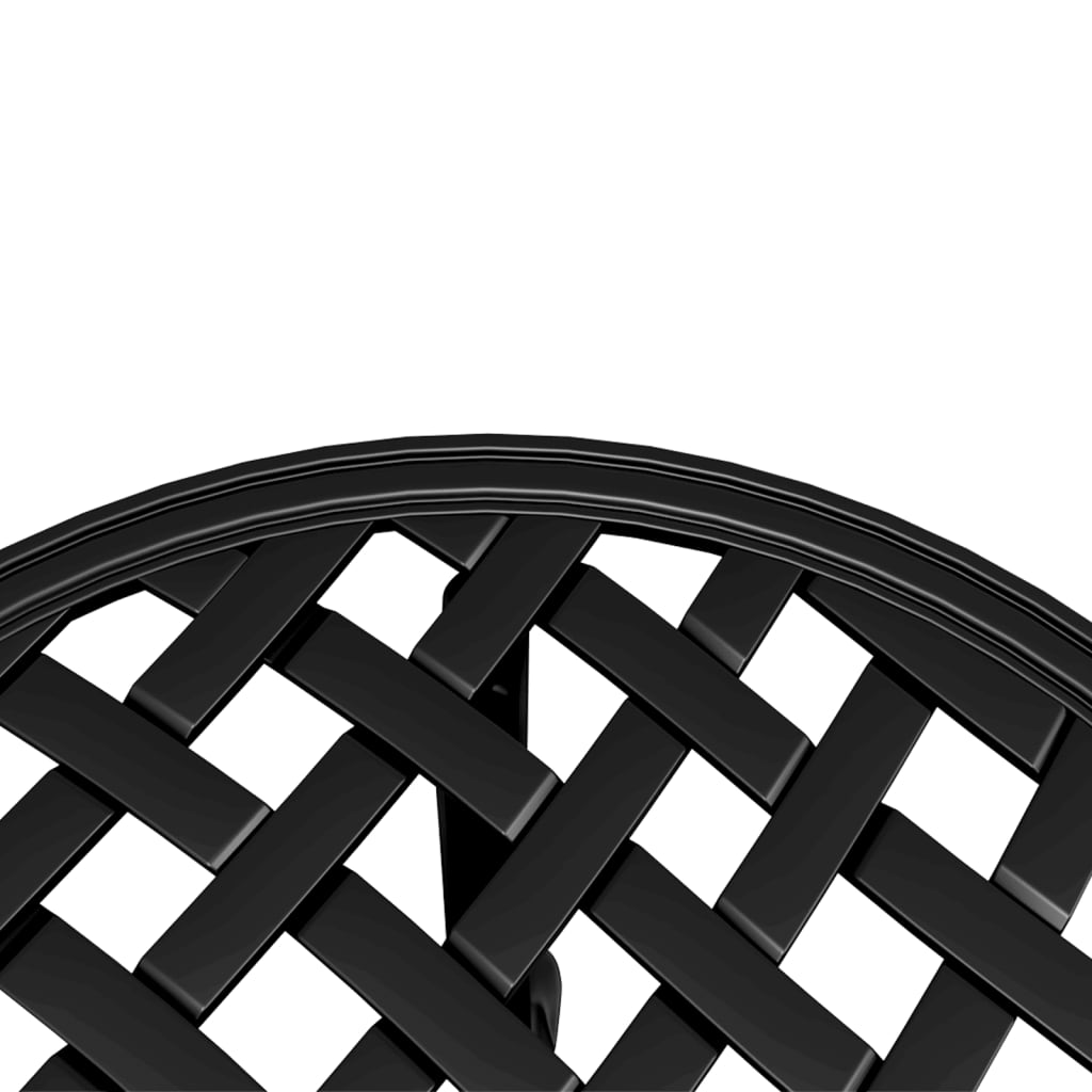 HKH Mesa de Jardim Ã˜48x53 Cm Alumínio Fundido - Preto