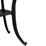 HKH Mesa de Jardim Ã˜48x53 Cm Alumínio Fundido - Preto
