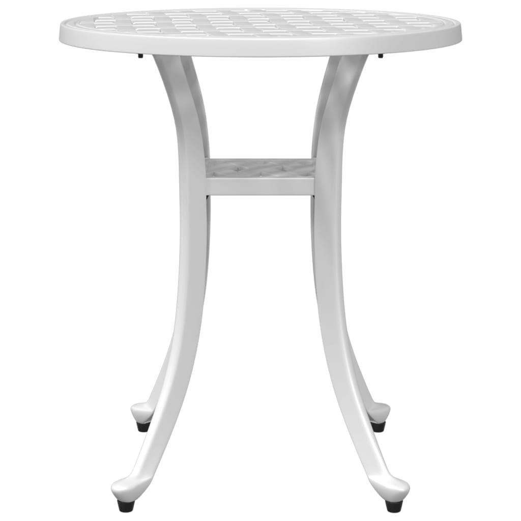 HKH Mesa de Jardim Ã˜48x53 Cm Alumínio Fundido - Branco