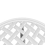 HKH Mesa de Jardim Ã˜48x53 Cm Alumínio Fundido - Branco