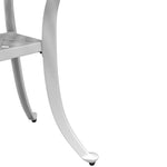 HKH Mesa de Jardim Ã˜48x53 Cm Alumínio Fundido - Branco