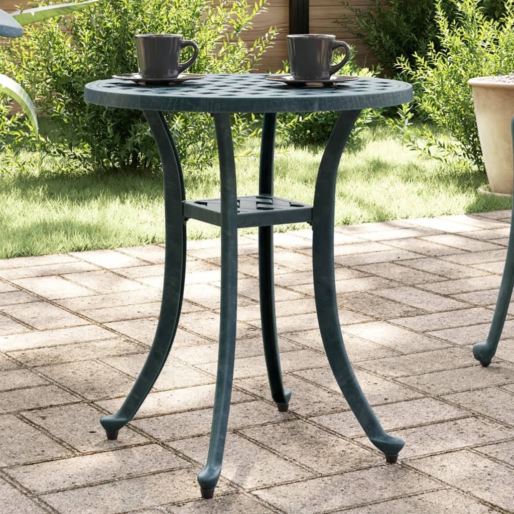 HKH Mesa de Jardim Ã˜48x53 Cm Alumínio Fundido - Verde