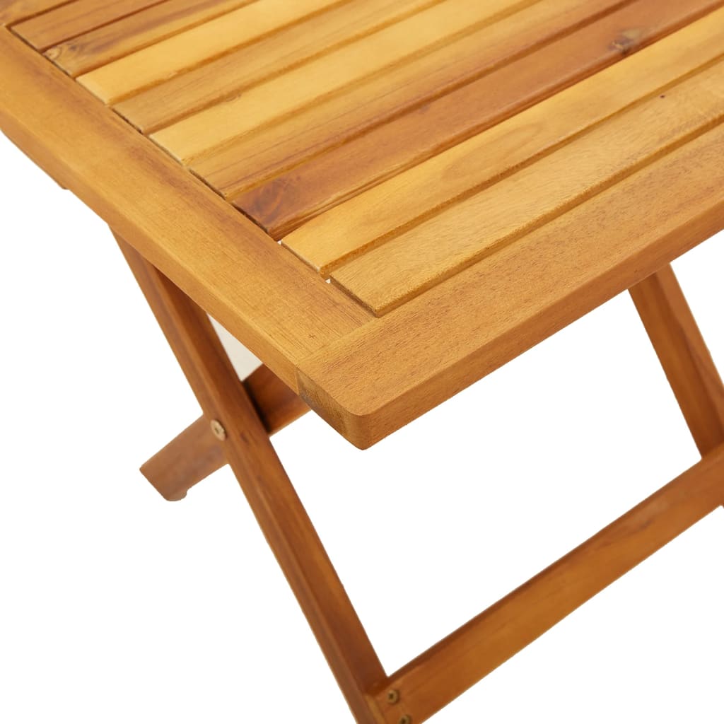 HKH Mesa de Apoio para Jardim 40x40x40 Cm Madeira de Acácia Maciça - Marrom
