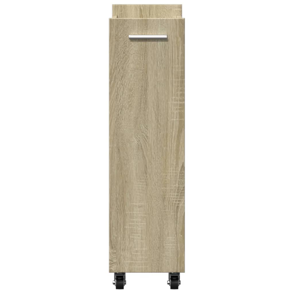 HKH Armário C/ Rodas em Carvalho Sonoma - 60x22x79 Cm