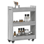 HKH Armário C/ Rodas Sonoma - 60x22x79 Cm - Cinzento
