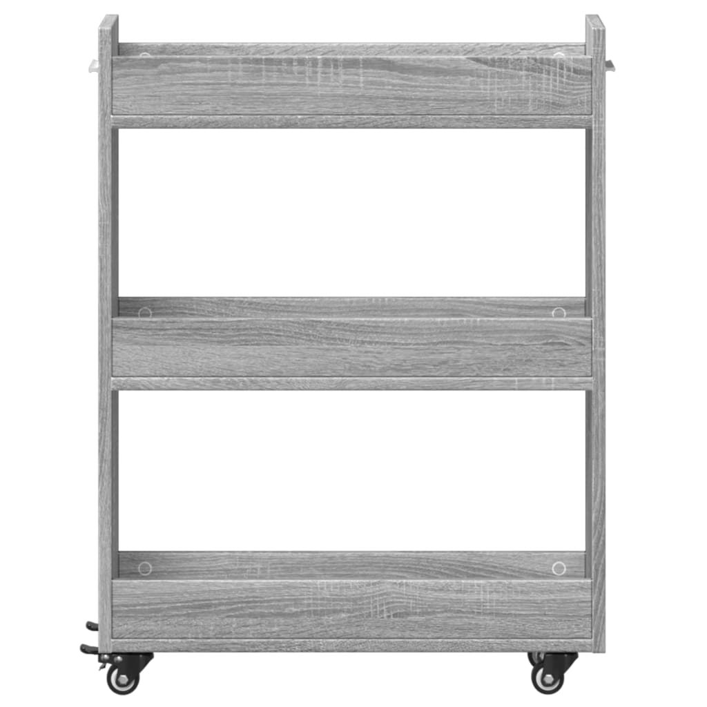 HKH Armário C/ Rodas Sonoma - 60x22x79 Cm - Cinzento